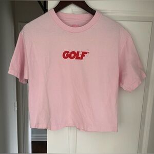 Golf Wang  Igor Women's Powder Pink Crop-top Tshirt Size M